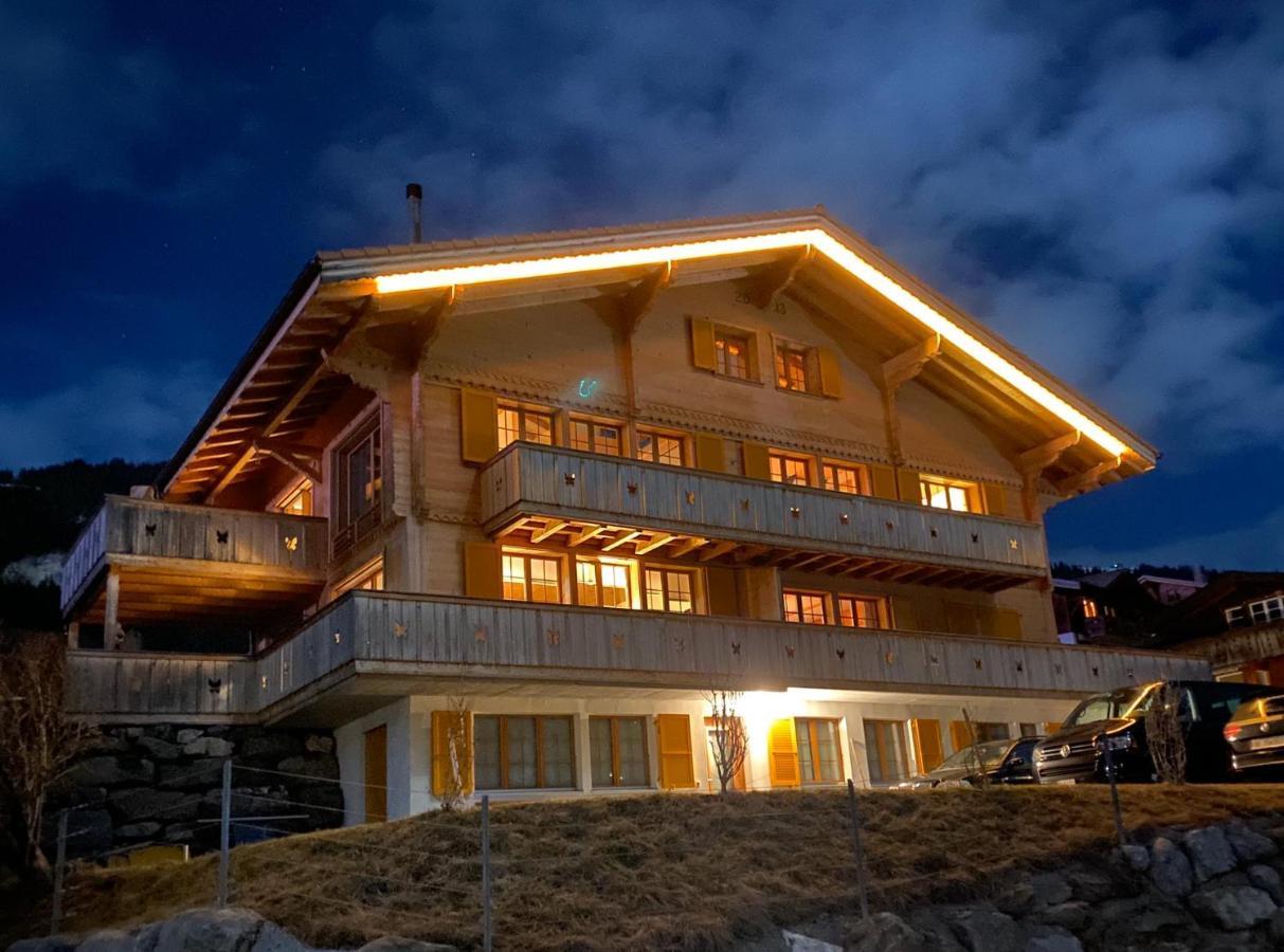 Chalet Butterfly Adelboden Bagian luar foto