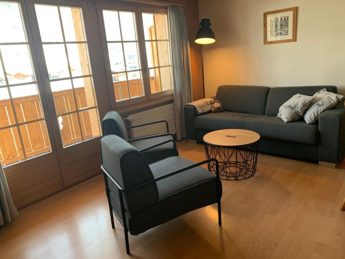 Chalet Butterfly Adelboden Bagian luar foto