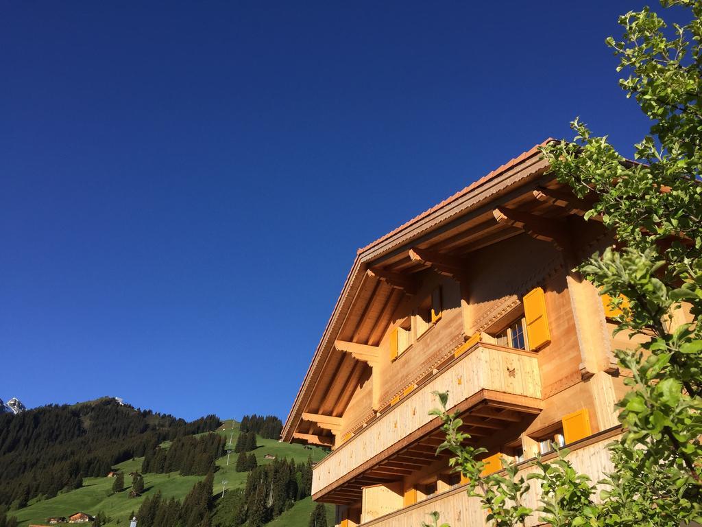 Chalet Butterfly Adelboden Bagian luar foto